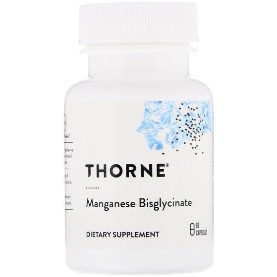 Мікроелемент Марганець Thorne Research Manganese Bisglycinate 60 Caps (THR00373)