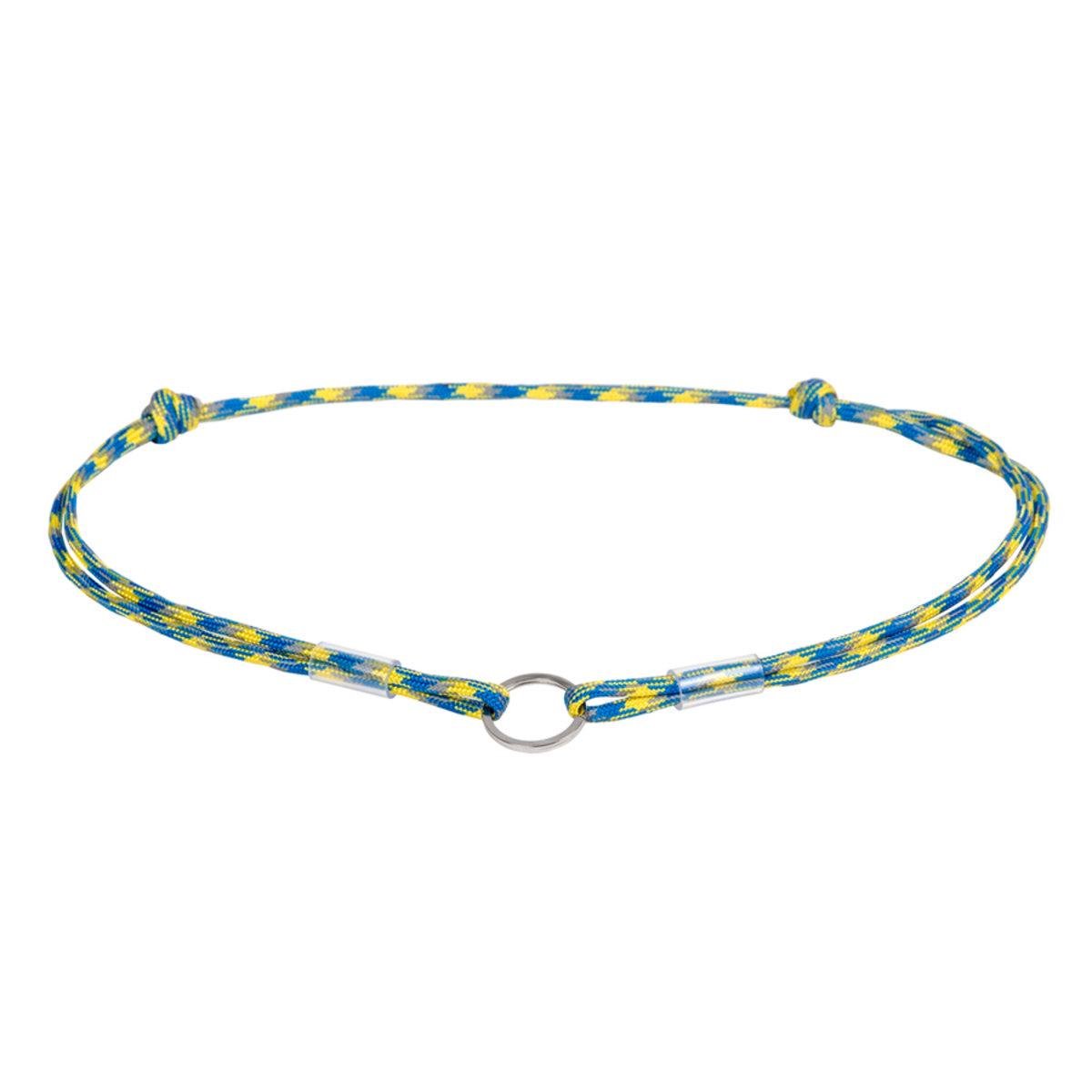 Шнурок для адресника из паракорда Waudog Smart ID светоотражающий Colors of freedom М D 4 мм 42-76 см (361-4020 Col)