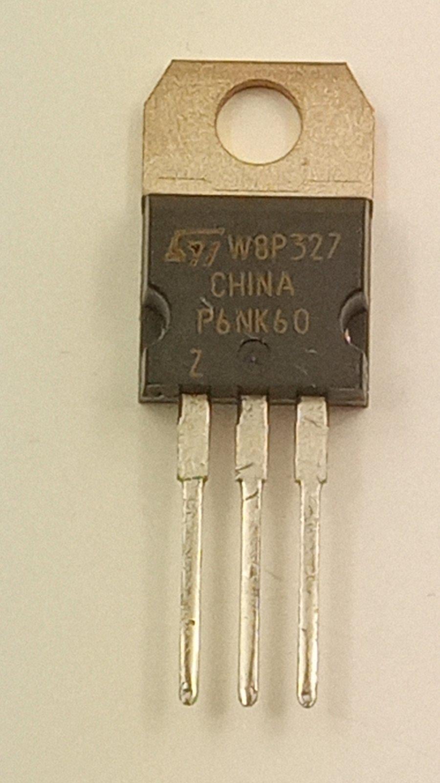 Транзистор 6NK60Z 6A 600V 125W TO-220 (02639)