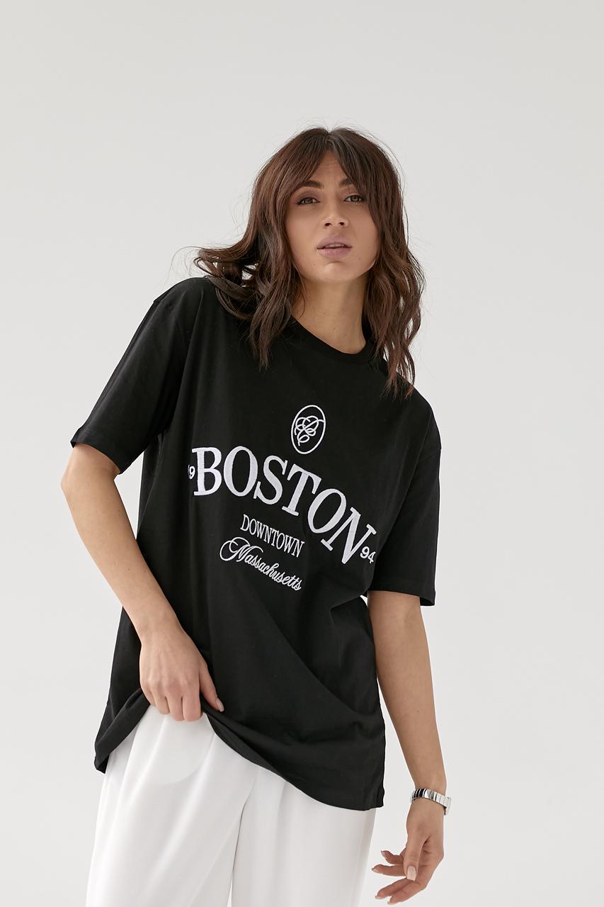 Футболка трикотажная "Boston" L Черный (9806943)
