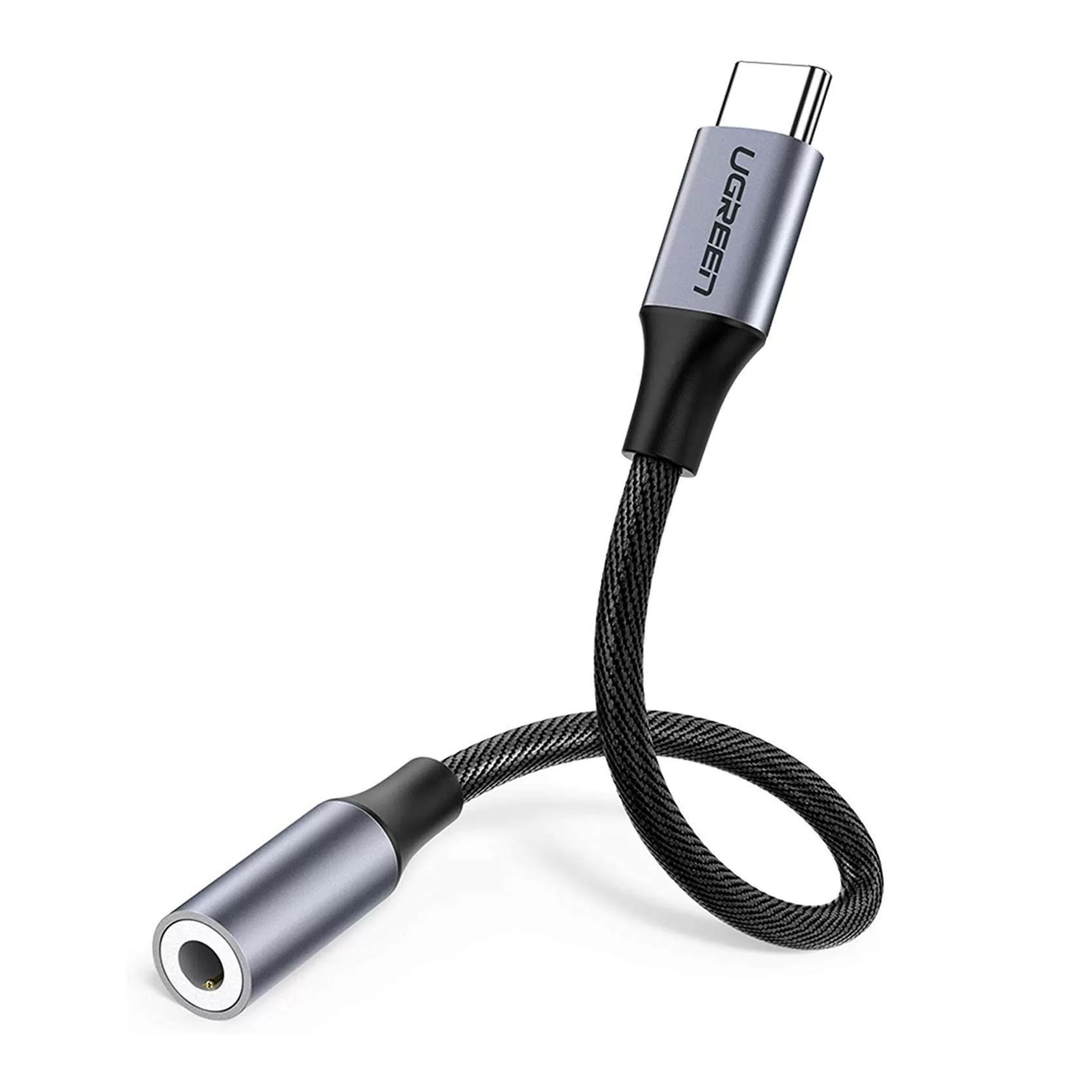 Переходник для наушников UGREEN Type-C-3.5 мм minijack Аудио AUX на USB-C 0,12 м Черный (30632) - фото 1 Переходник для наушников UGREEN Type-C-3.5 мм minijack Аудио AUX на USB-C 0,12 м Черный (30632) - фото 1