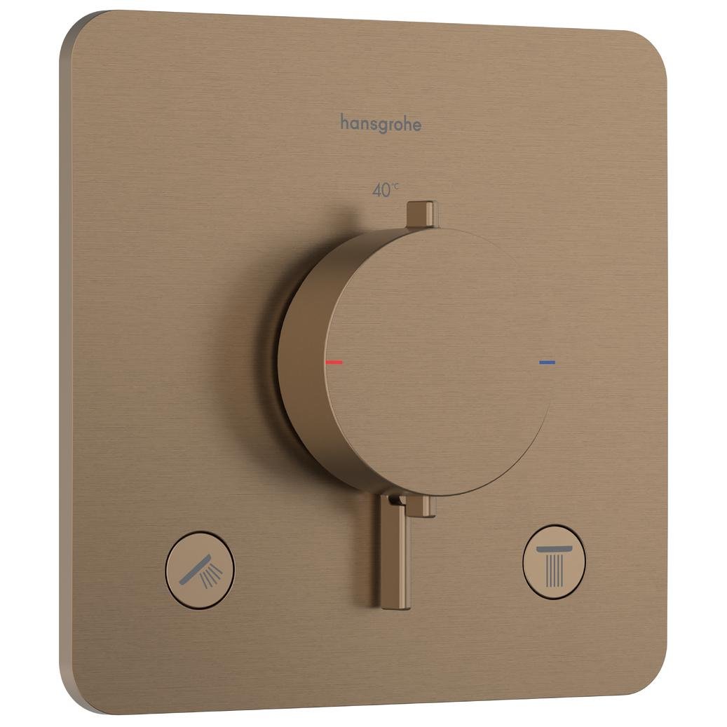 Наружная часть смесителя Hansgrohe Ecostat Comfort 33713140 с термостатом Бронзовый (271532)