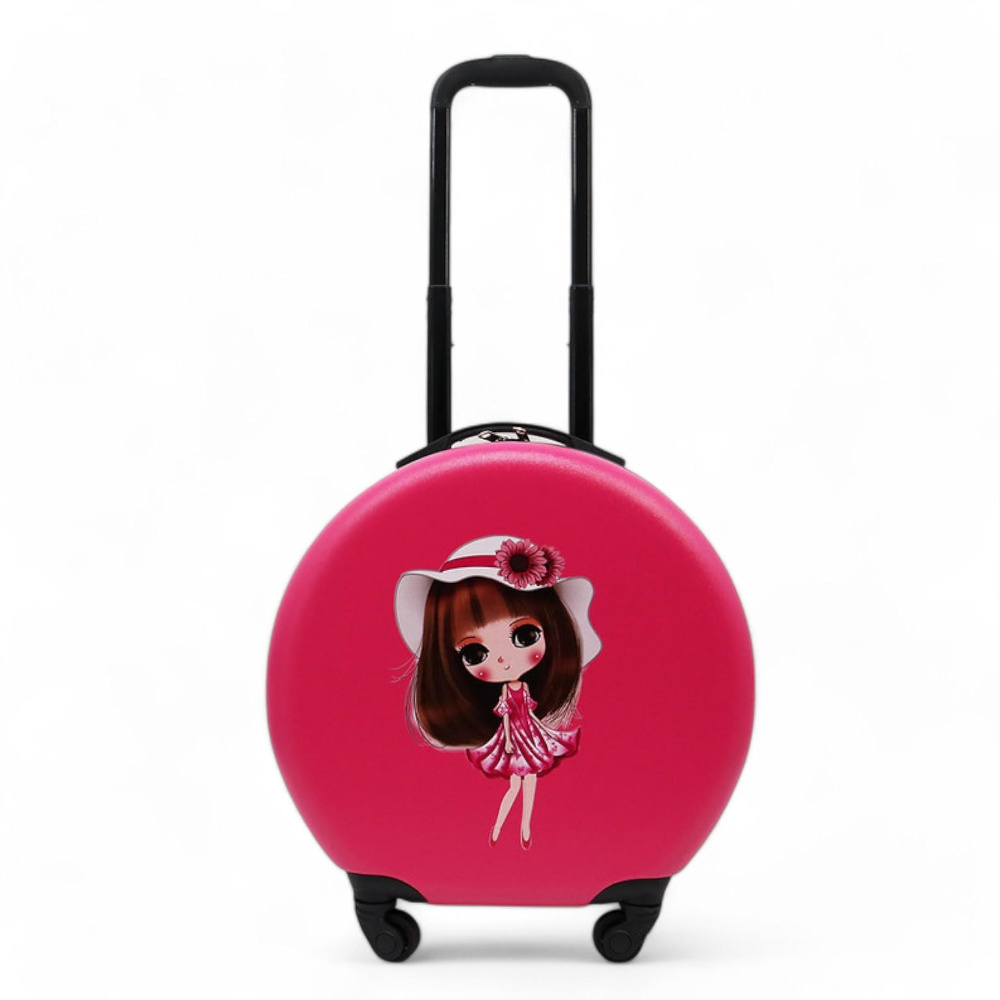 Чемодан детский H&H Cylinder ABS-пластик на 4 колесиках 35 л Pink (S_Y-1Pink)