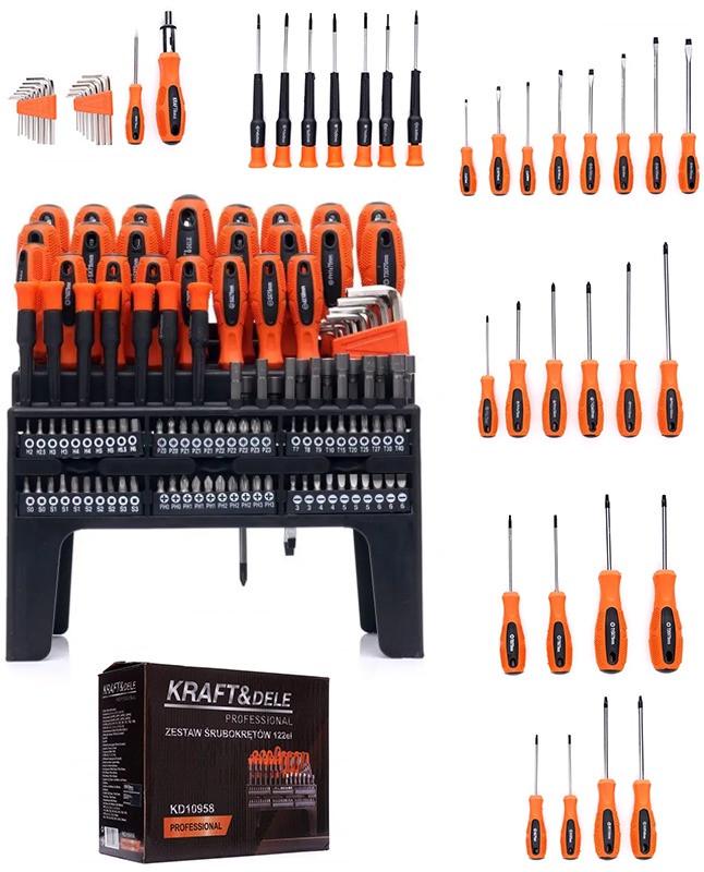 Набор отверток и бит Kraft&Dele KD10958 122 пр. - фото 3 Набор отверток и бит Kraft&Dele KD10958 122 пр. - фото 3