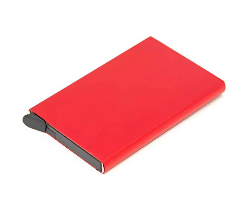 Гаманець розумний з RFID захистом картхолдер антизлодій на 5 карт метал Червоний (27455367) - фото 1 Гаманець розумний з RFID захистом картхолдер антизлодій на 5 карт метал Червоний (27455367) - фото 1