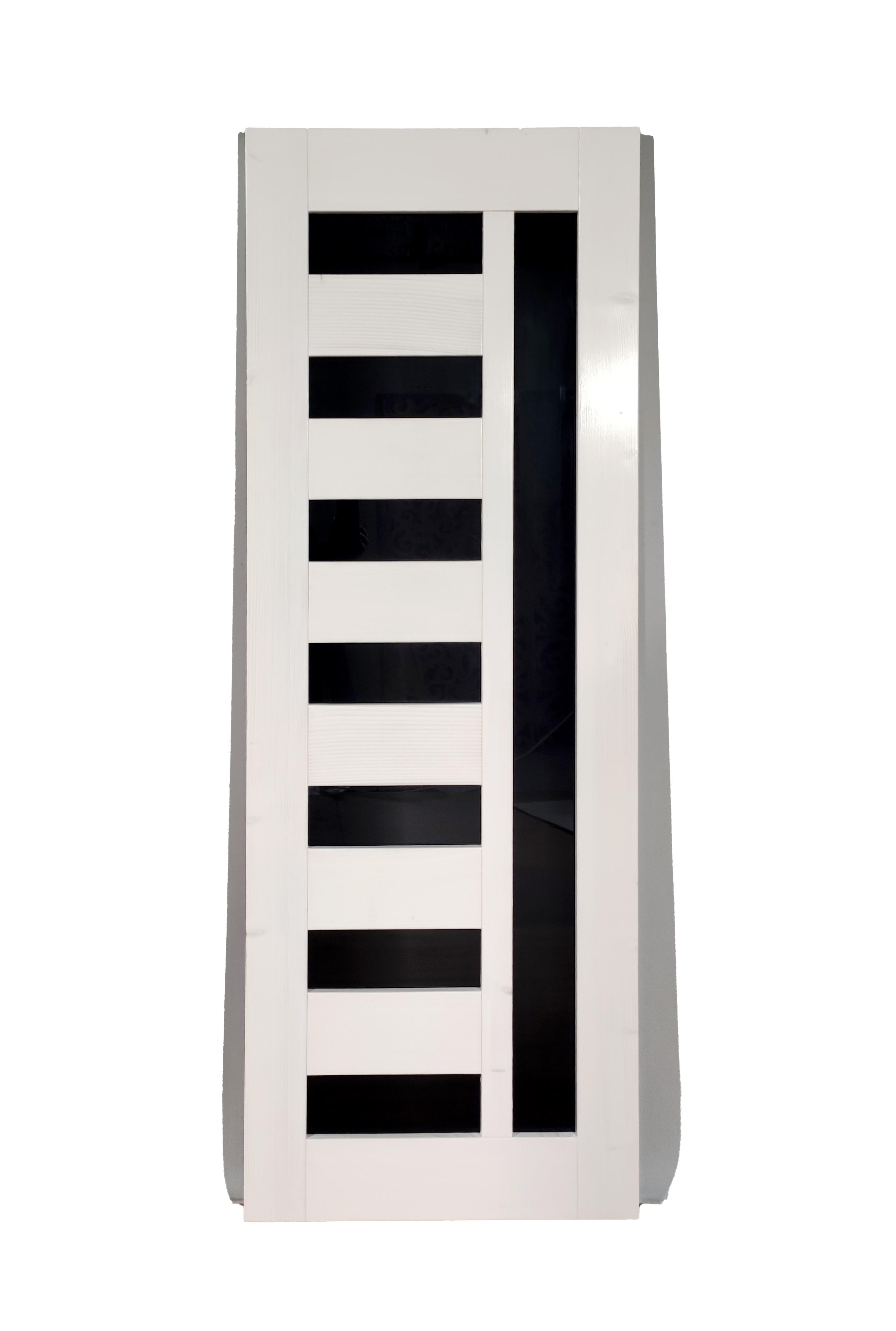 Дверь межкомнатная деревянная ALEDRO под покраску со стеклянной вставкой 2000х700х40 мм (29316482)