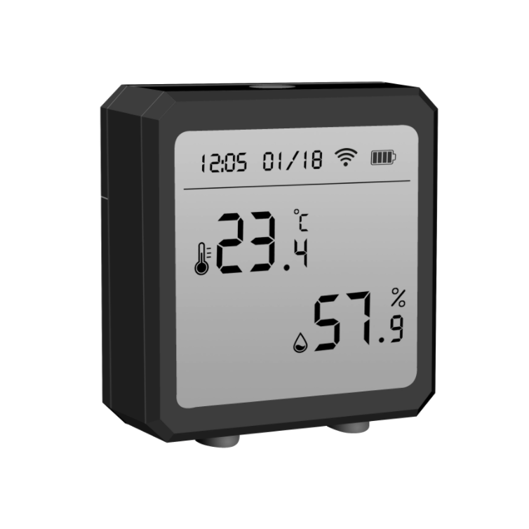 Датчик температуры и влажности Tuya Wi-Fi Temperature&Humidity Sensor Black (1735050567) - фото 3