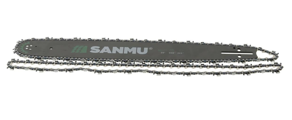 Шина SANMU для твердых пород 20" 50 см цепь 2 шт. 0,325" 38 зубов паз 1,5 мм (цепш894)