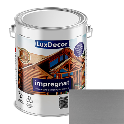 Імпрегнат LuxDecor декоративно-захисний 9 л Сірий мат