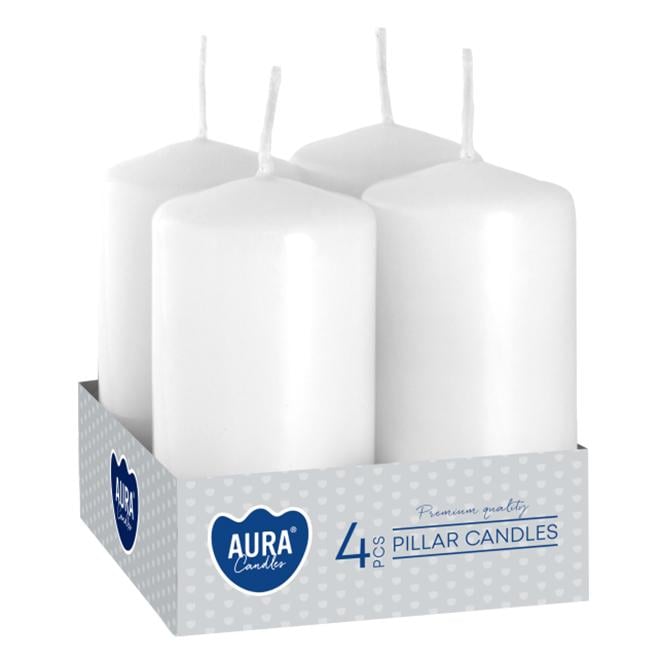 Комплект свечек Bispol Цилиндр 4х8 см 4 шт. (27371)