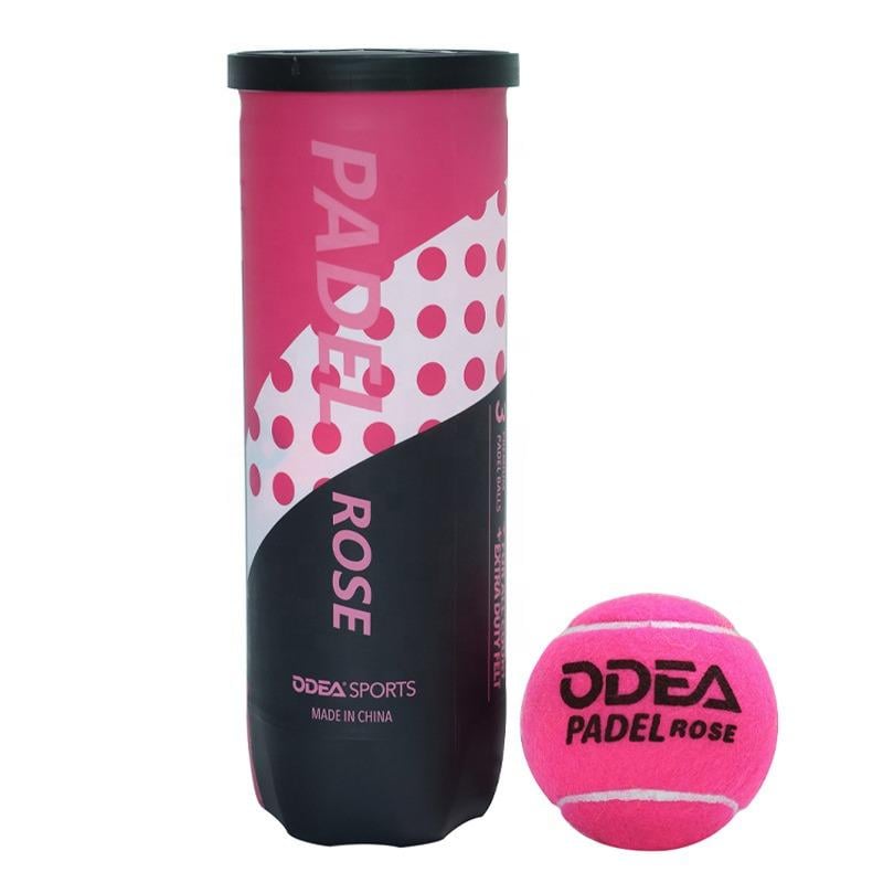 Мячи для падел-тенниса ODEA Rose профессиональные 45% шерсти натуральный каучук туба 3 шт. Мячи для падел-тенниса ODEA Rose профессиональные 45% шерсти натуральный каучук туба 3 шт.