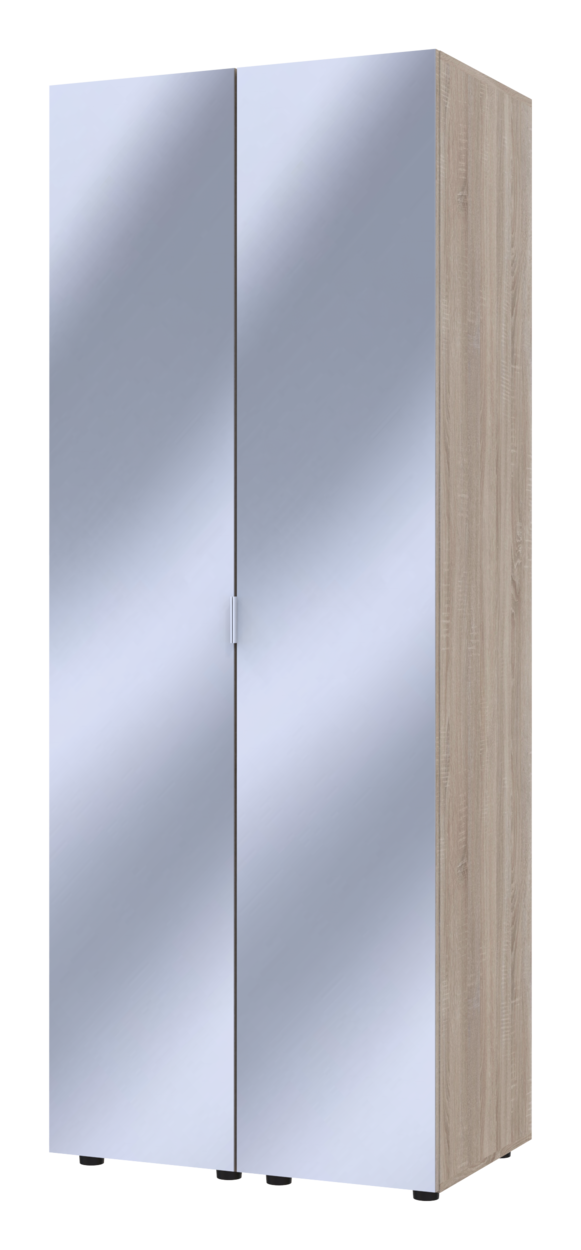 Шкаф распашной для одежды Doros Гелар 2 шт. 78х49,5х203,4 см 2 Зеркала/Сонома - фото 1 Шкаф распашной для одежды Doros Гелар 2 шт. 78х49,5х203,4 см 2 Зеркала/Сонома - фото 1