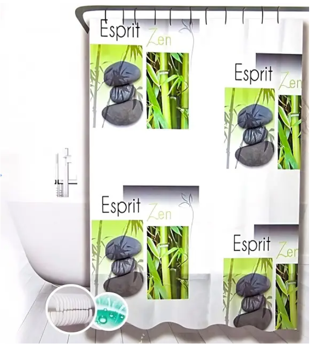 Штора для ванной комнаты De Ducha Peva 180x180 см с кольцами (Co-566) - фото 2 Штора для ванной комнаты De Ducha Peva 180x180 см с кольцами (Co-566) - фото 2