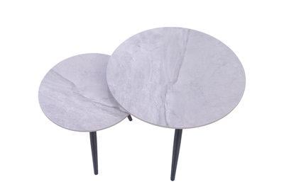 Стол журнальный из керамики GEORGIA Серый Глянец/Черный (GEORGIA) - фото 2 Стол журнальный из керамики GEORGIA Серый Глянец/Черный (GEORGIA) - фото 2