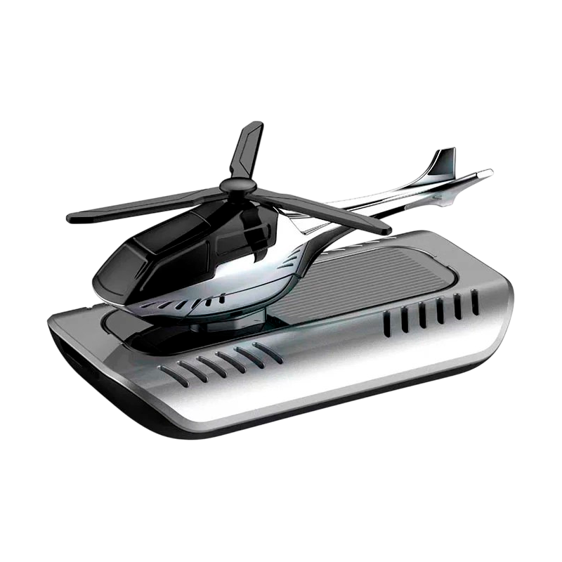 Ароматизатор автомобильный Вертолет с лопастями на солнечной батарее (2475516215)