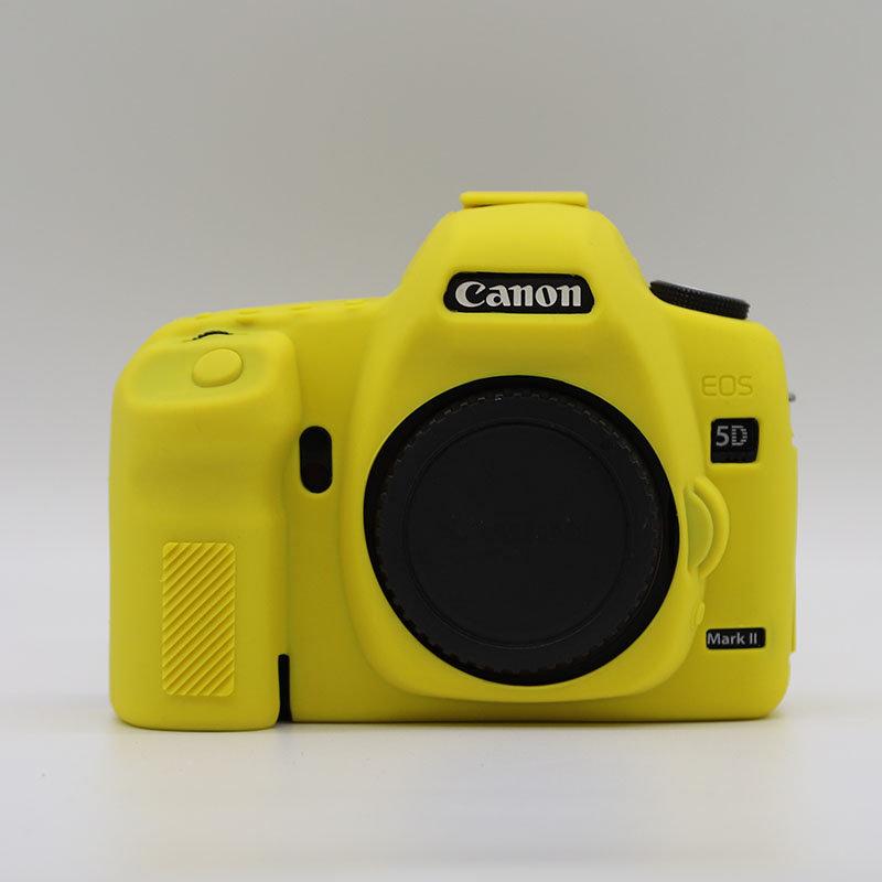 Чехол защитный силиконовый для фотоаппаратов Canon EOS 5D Mark II Желтый
