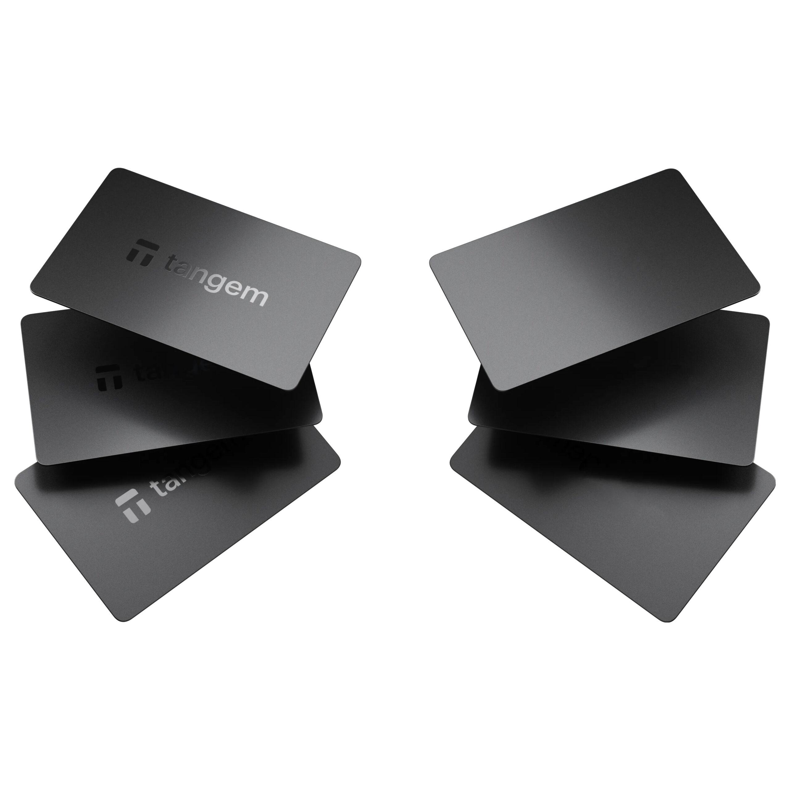Набор карточек-кошельков для криптовалют Tangem Wallet Family Pack 6 шт. Black/Stealth Black (33984146)