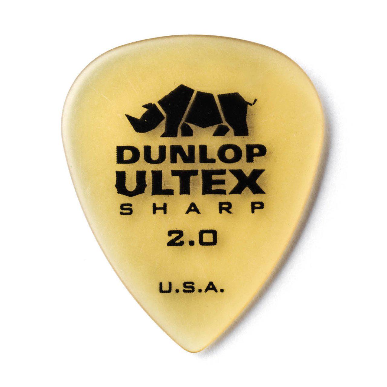 Медиатор Dunlop 433P2.0 Ultex Sharp 2,0 мм 6 шт. (116397)