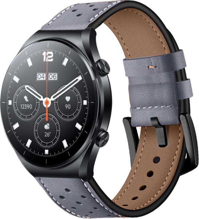 Ремінець шкіряний Classico для Xiaomi Watch S1 Grey (28940-33) Ремінець шкіряний Classico для Xiaomi Watch S1 Grey (28940-33)