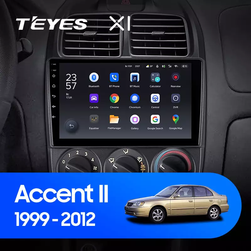 Автомагнитола штатная Teyes X1 для Hyundai Accent II 1999-2012 Android X1 2+32G Wi-Fi/4G (1682497332) - фото 3