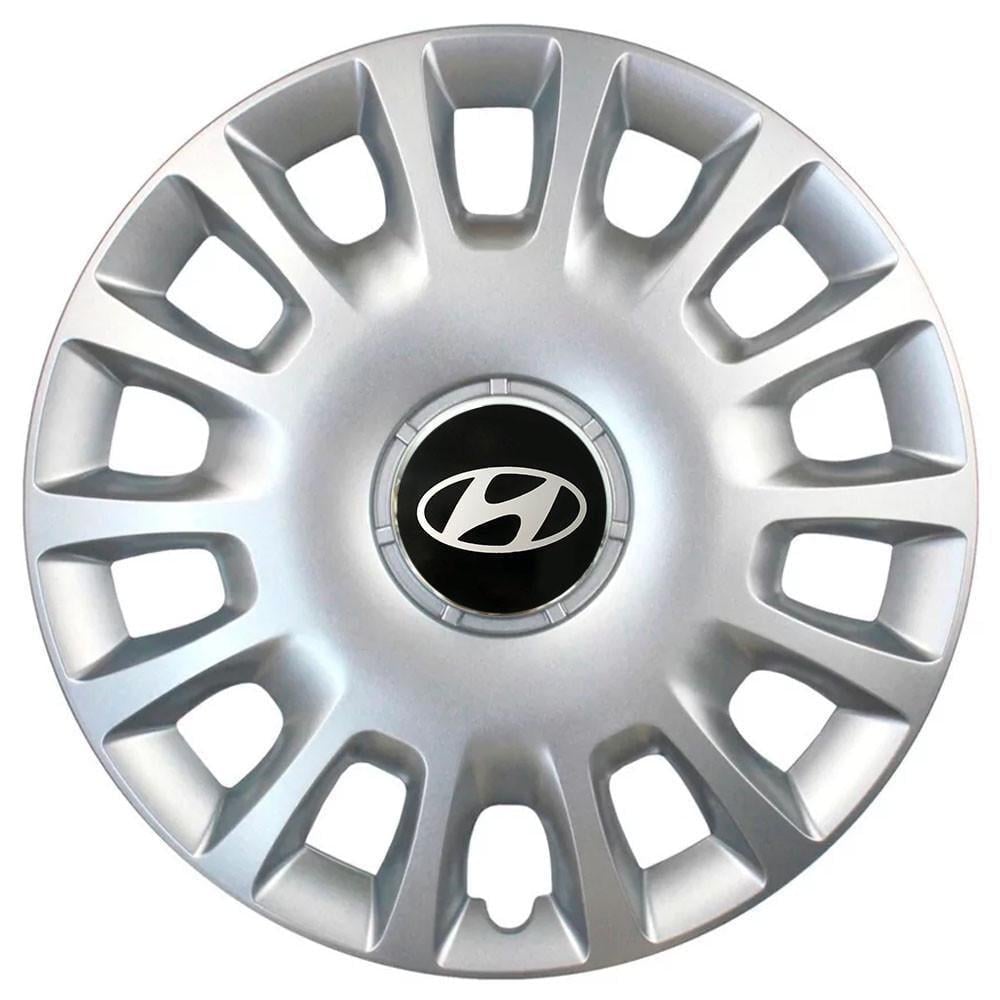 Колпаки SJS 214 с логотипом Hyundai 4 шт. R14 Серебряный (2654557054)