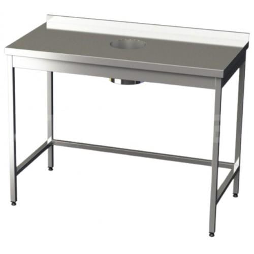 Стіл виробничий з отвором для відходів Вектор-С 1200x600x850 мм