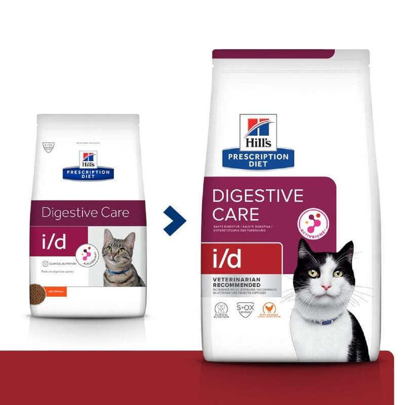 Корм-диета для здоровья ЖКТ у кошек Hill's Prescription Diet i d Digestive Care ActivBiome+ с курицей 400 г (606178) - фото 4