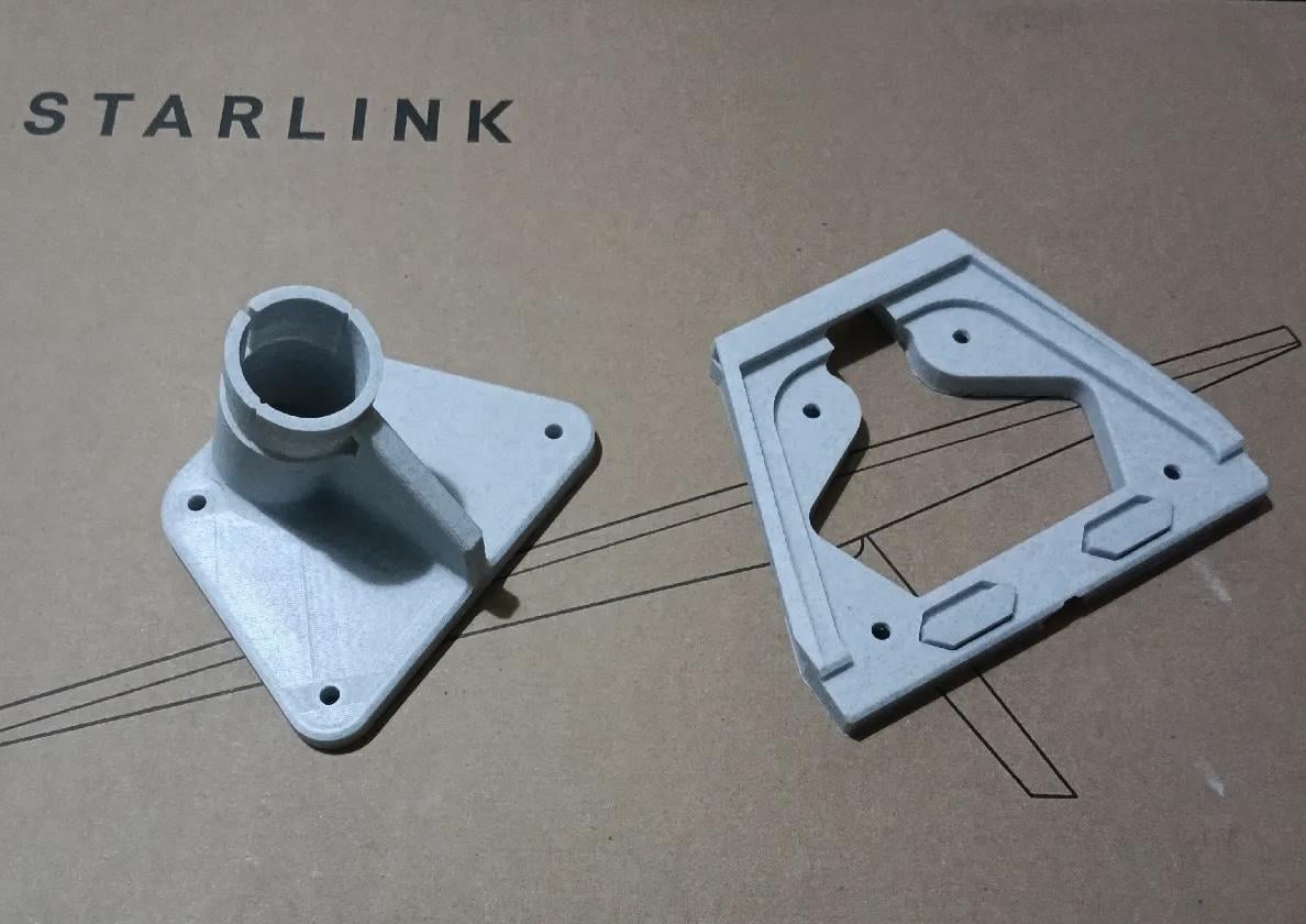 Кронштейн Starlink Gen3 Kickstand для антени Starlink пластик 33 мм Білий - фото 2