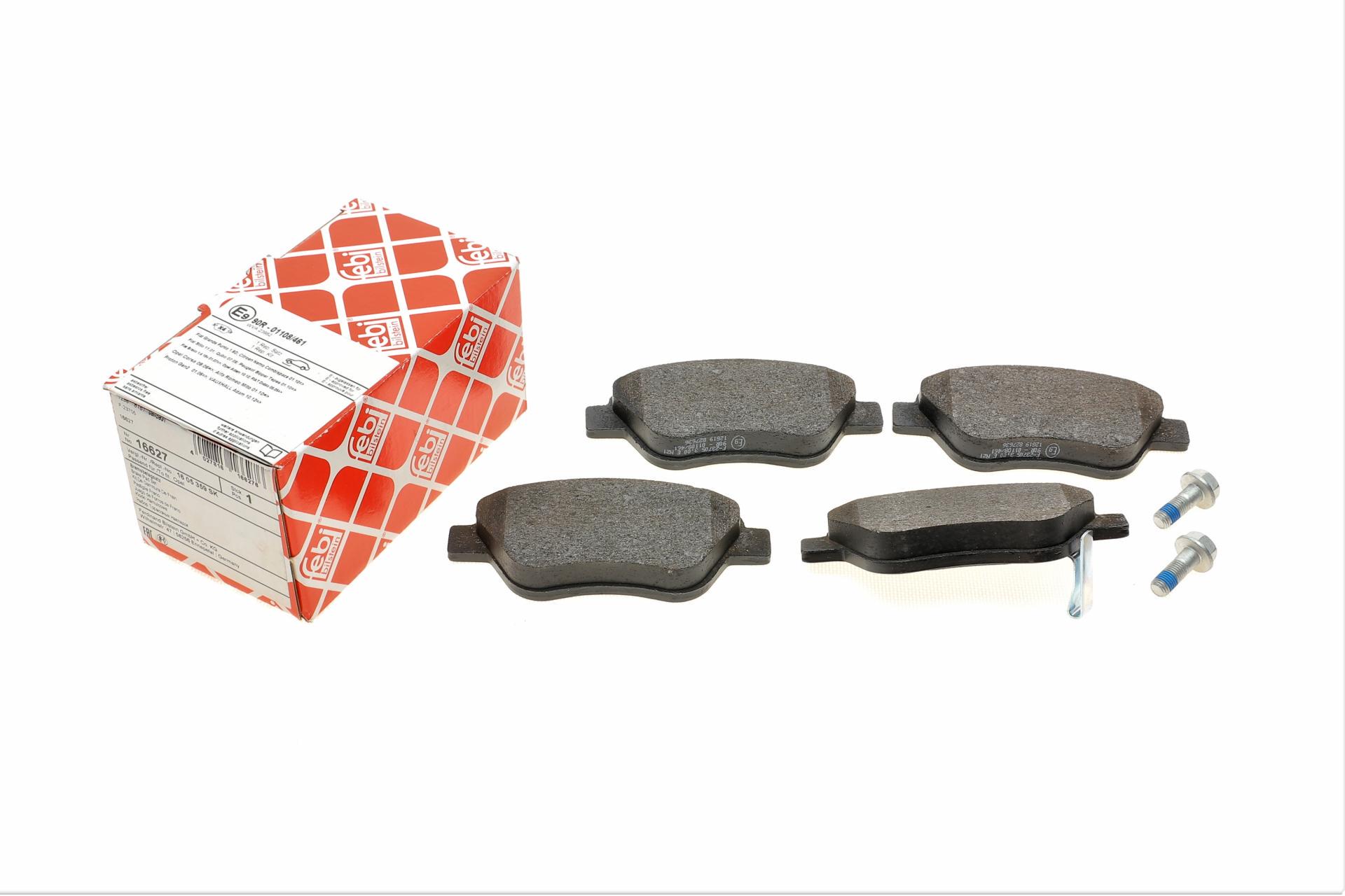 Тормозные колодки передние FEBI BILSTEIN для Fiat Doblo 01- с датчиками (16627)