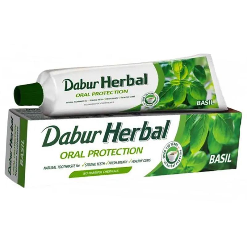 Зубная паста Dabur Herb'l Basil Toothpaste аюрведическая с базиликом 150 г (43634032)