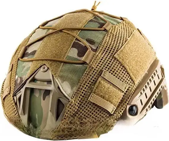 Кавер чохол на каску шолом FAST маскувальний з ріп стоп Multicam (MK001038) - фото 4 Кавер чохол на каску шолом FAST маскувальний з ріп стоп Multicam (MK001038) - фото 4