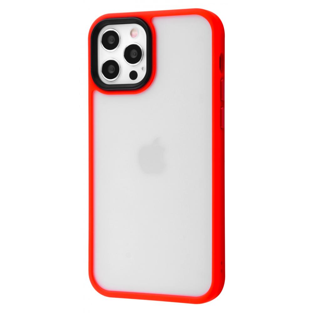 Чехол матовый PRC Shadow Matte Metal Buttons iPhone 11 Pro red Красный