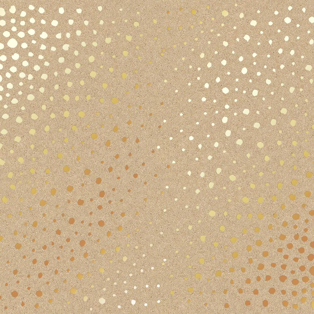 Лист бумаги односторонний Golden Maxi Drops с фольгированием 30,5х30,5 см Kraft №1