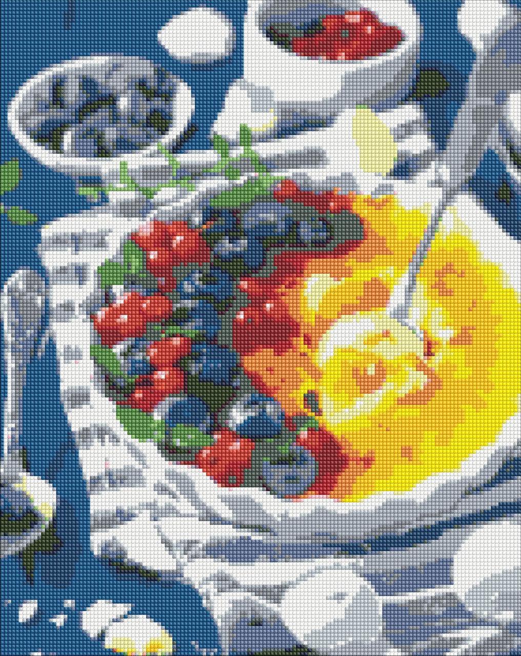 Алмазная мозаика Идейка Черничное крем-брюле 40х50 см (AMO7142)