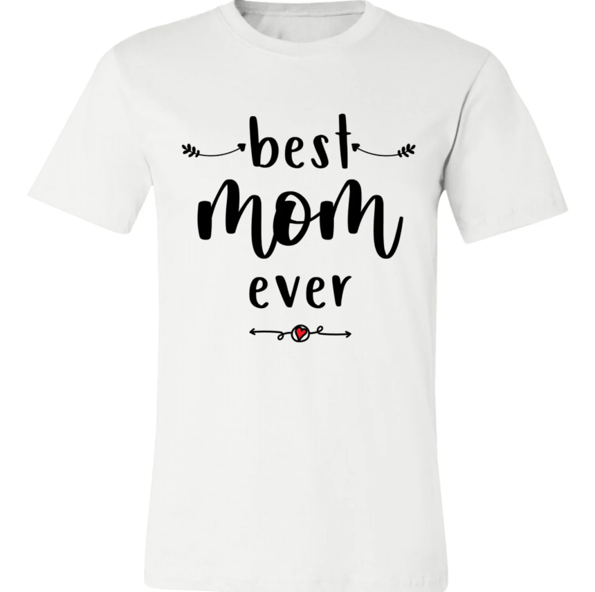 Футболка женская Stedman с принтом "Best mom ever" 2 M Белый (22904447)