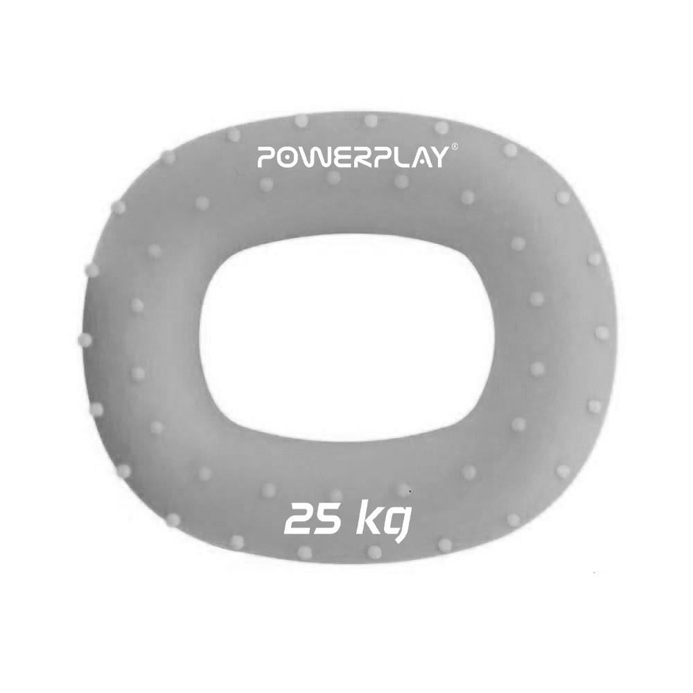 Эспандер кистевой силиконовый PowerPlay PP-4337 Hand Grip Large 25 кг Сероватый (A-013270)