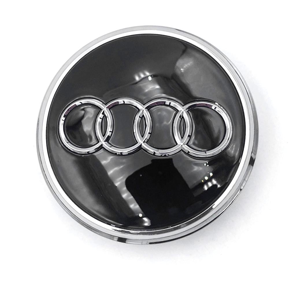 Заглушки литых дисков для Audi A3/A4/A5 A6/A8/S4/S4/S6/Q3/68/57 мм Черный глянцевый (26551538)