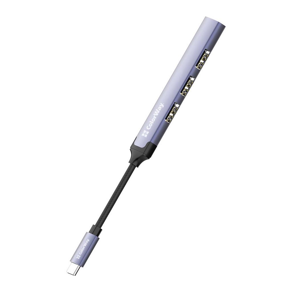 Концентратор ColorWay USB-C USB2.0х3/USB3.0 4в1 (CW-HUB04) - фото 5 Концентратор ColorWay USB-C USB2.0х3/USB3.0 4в1 (CW-HUB04) - фото 5
