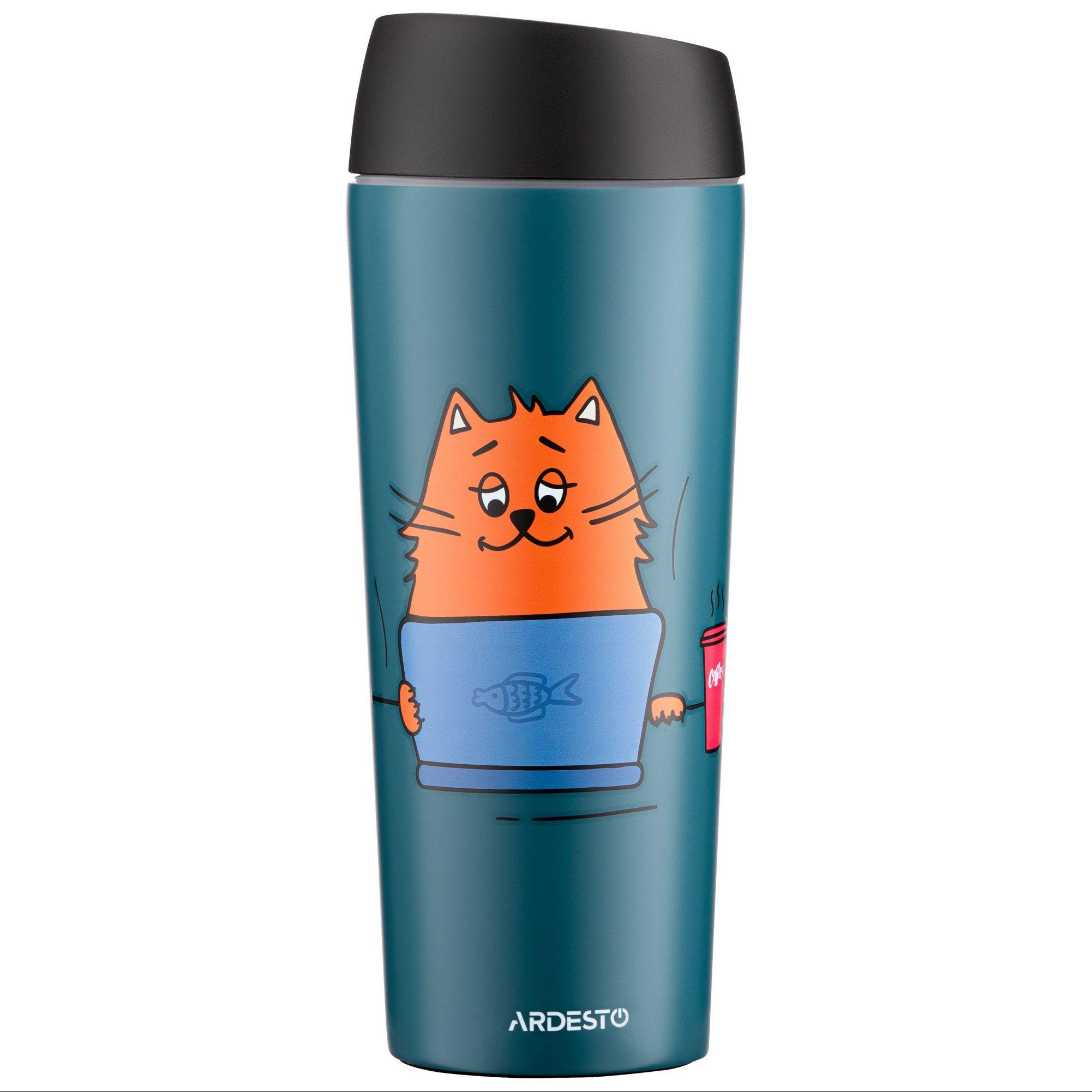 Термочашка Ardesto Coffee time Red Cat AR2645CG 450 мл