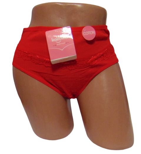 Женские трусы в рубчик Kokowei 3334 3XL Красный (1766686585) Женские трусы в рубчик Kokowei 3334 3XL Красный (1766686585)