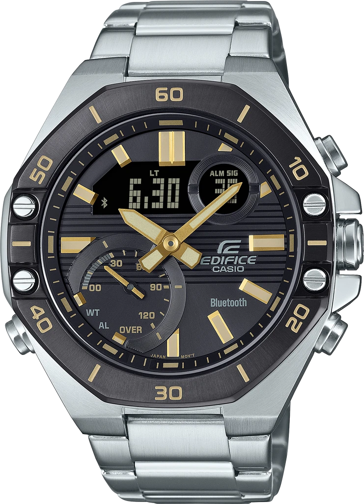Наручные часы мужские Casio Edifice ECB-10DB-1A9EF со стальным корпусом/водозащитой 100 м Черный (3100234234)