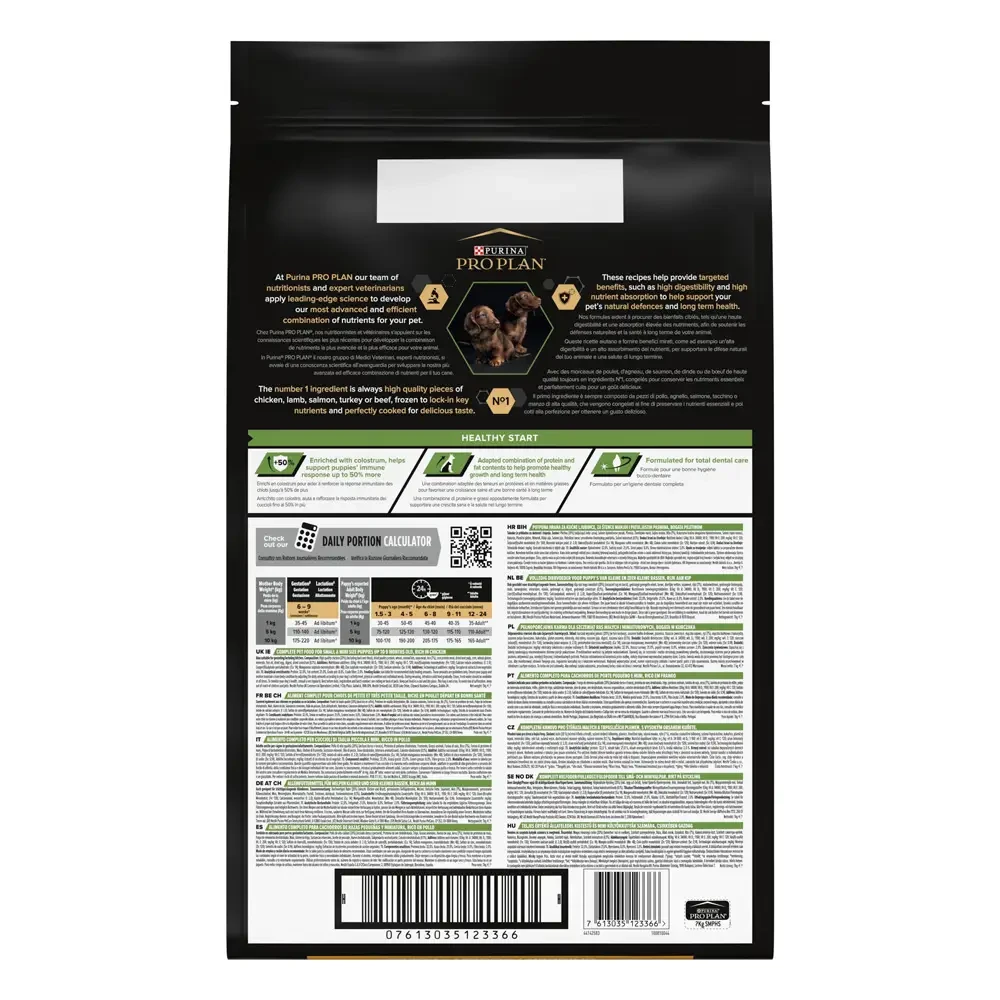 Сухой корм для щенков и молодых собак Pro Plan Puppy Small & Mini 7 кг курица - фото 2 Сухой корм для щенков и молодых собак Pro Plan Puppy Small & Mini 7 кг курица - фото 2