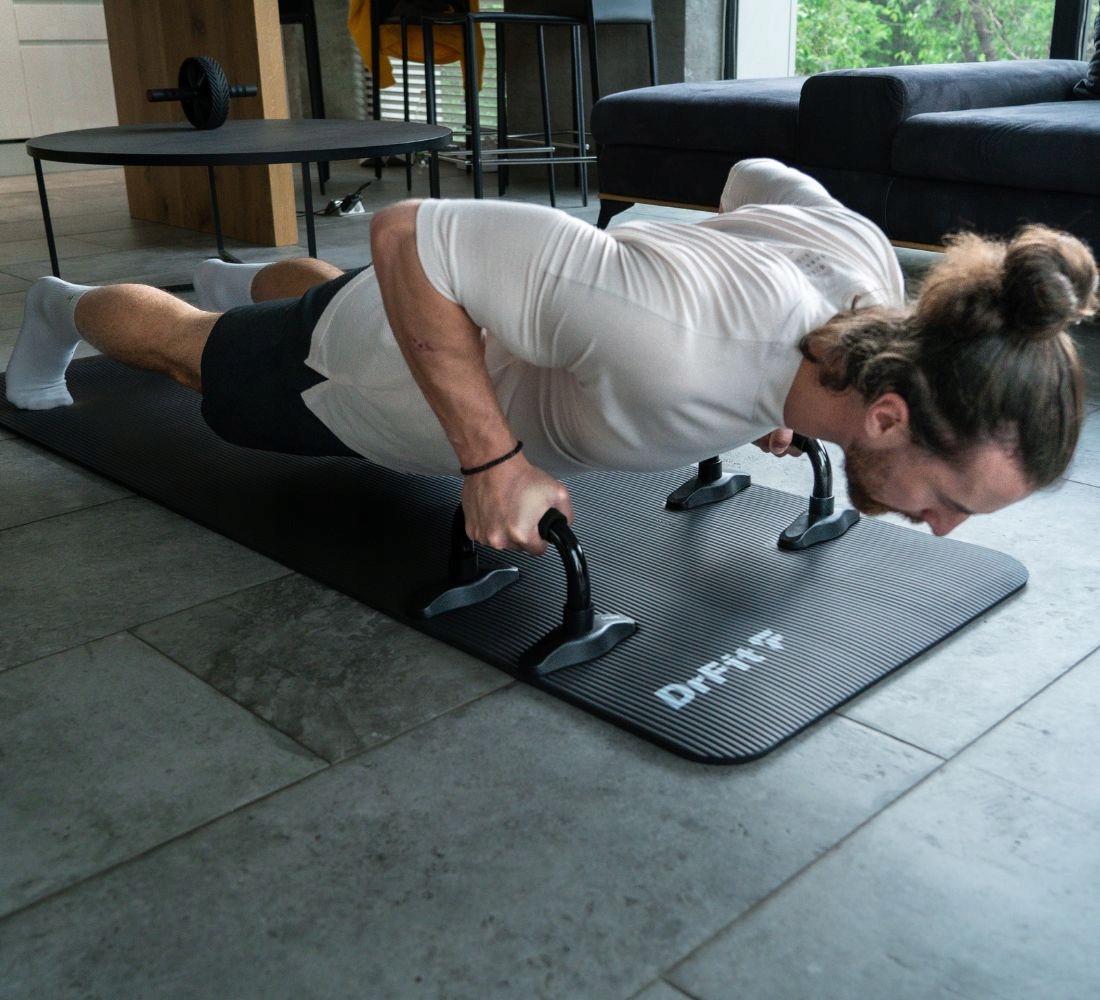 Килимок для спорту DrFit NBR 60 з чохлом 183 см Чорний - фото 4 Килимок для спорту DrFit NBR 60 з чохлом 183 см Чорний - фото 4