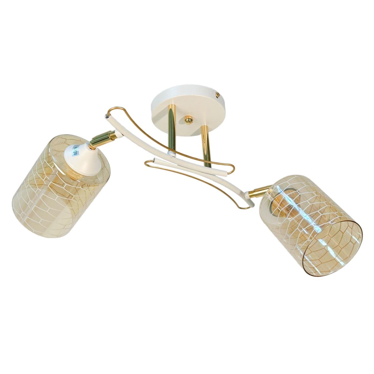 Люстра стельова Valeso V XA1546C/2WH+FGD Білий/золотий (2289205769)