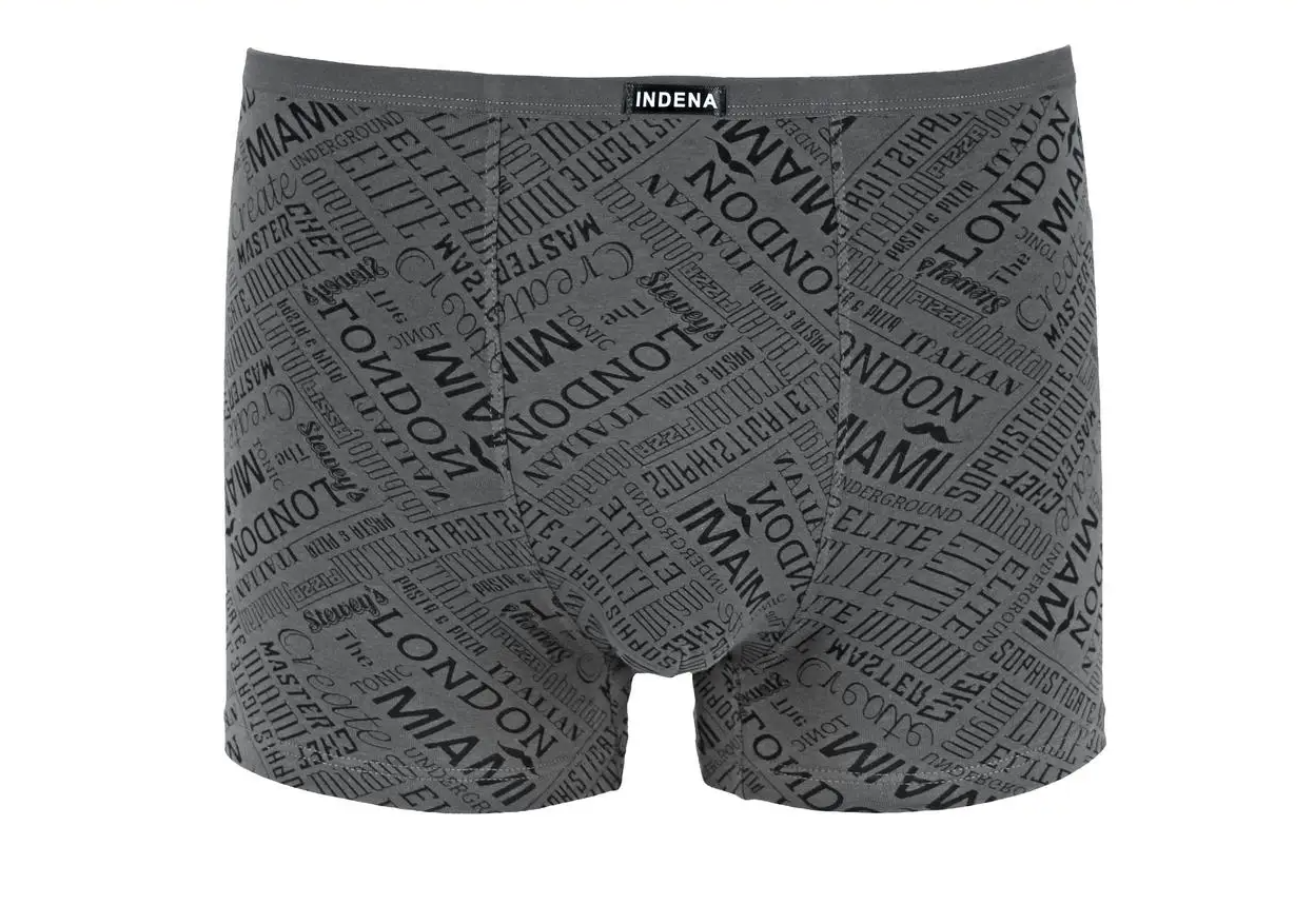 Мужские боксеры стрейчевые Indena XL р. 46-48 2 шт. Серый (81018)