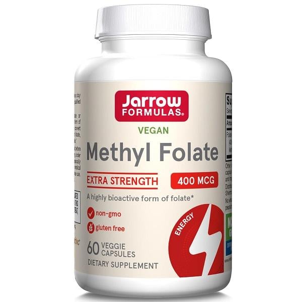 Фолієва кислота Jarrow Formulas Methyl Folate 400 mcg 60 Veg капс. (000001849) - фото 1