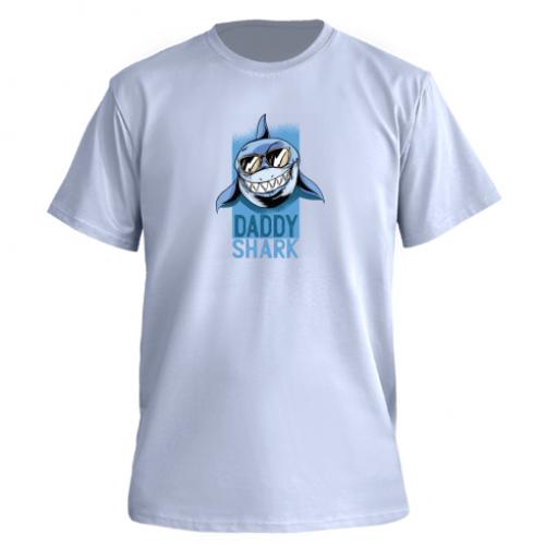 Футболка мужская Owi Premium Daddy shark L Бледно-голубой (16827709-14-93718-L)