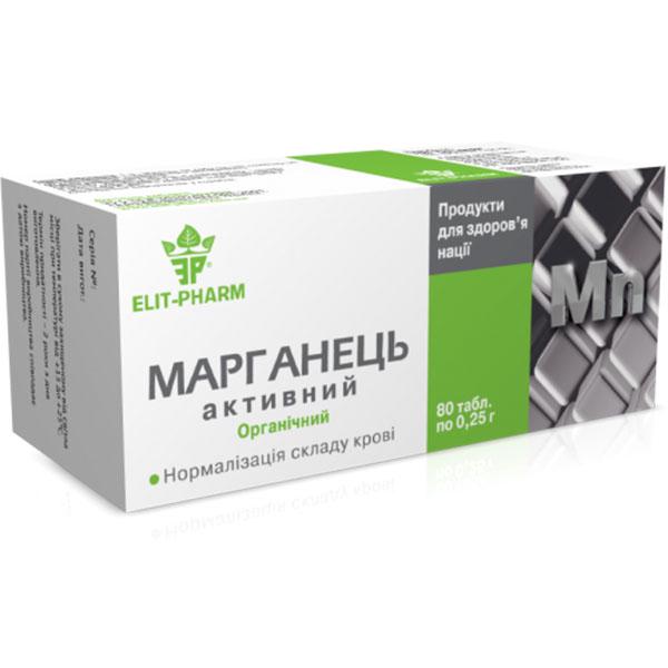 Микроэлемент Elit-Pharm Марганец активный 80 табл. (000025354)