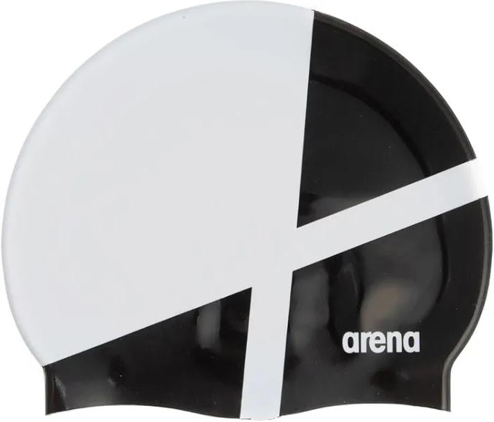 Шапочка для плавання Arena ICONS TEAM STRIPE CAP Біло-чорний (001463-120)