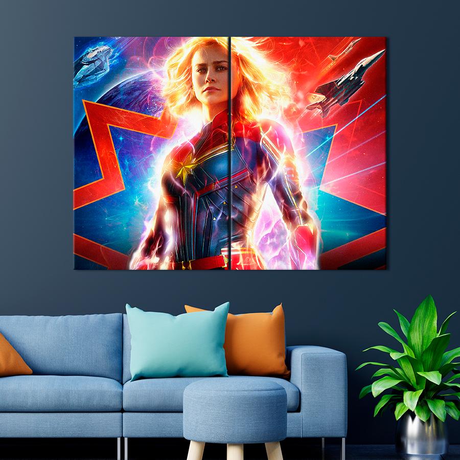 Настенний декор Капитан Марвел 165x122 см (A43-2)